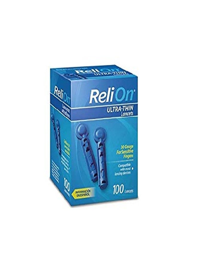ReliOn 30G Ultra-Thin Lancets, 100-ct | ReliOn Prime Blood Glucose Test Strips, 25-ct | Bundled Set - Image 3